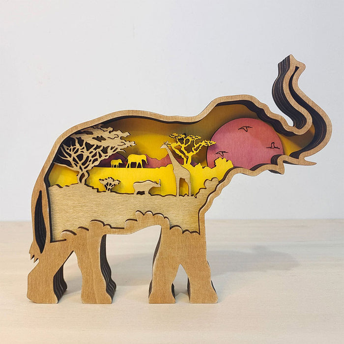 Creative Forest Animal Decoration - Elephant Family
