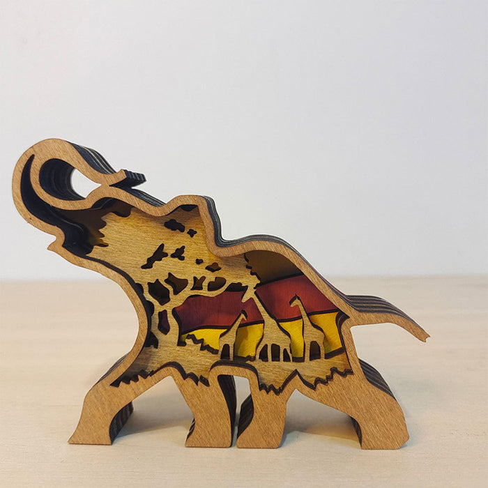 Creative Forest Animal Decoration - Elephant Family