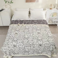 Ownkoti Cute Cat Four Layers Cotton Gauze Quilt