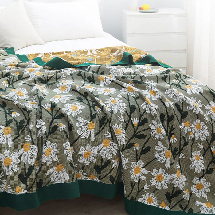 Ownkoti Daisy Print Cotton Soft Reversible Quilt - image 3