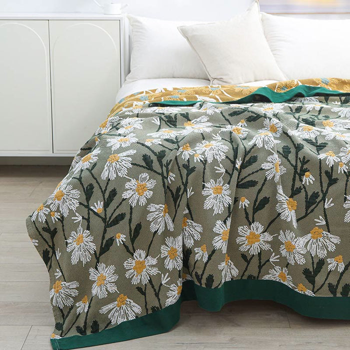 Ownkoti Daisy Print Cotton Soft Reversible Quilt - image 4