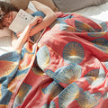 Ownkoti Dandelion Print Cotton Reversible Quilt