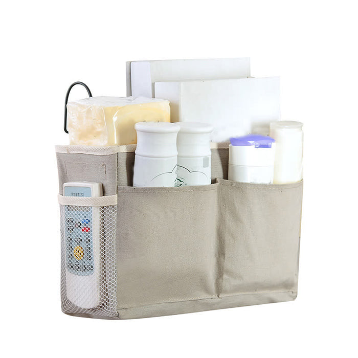 Dorm Bed Hanging Storage Bag - Grey - 3PCS - 12"L x 4"W x 7"H - image 7