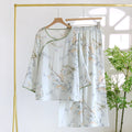 Ownkoti Double Layer Gauze Rural Comfy Nightwear