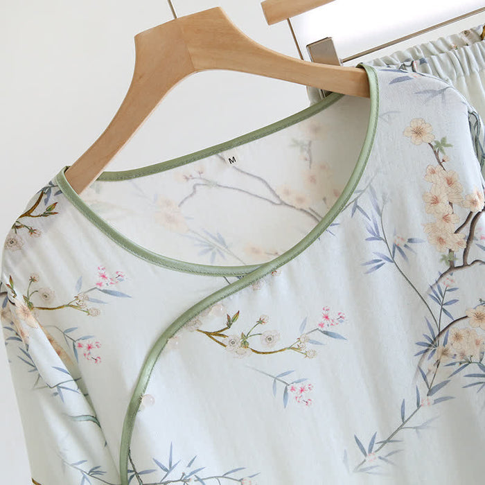 Ownkoti Double Layer Gauze Rural Comfy Nightwear
