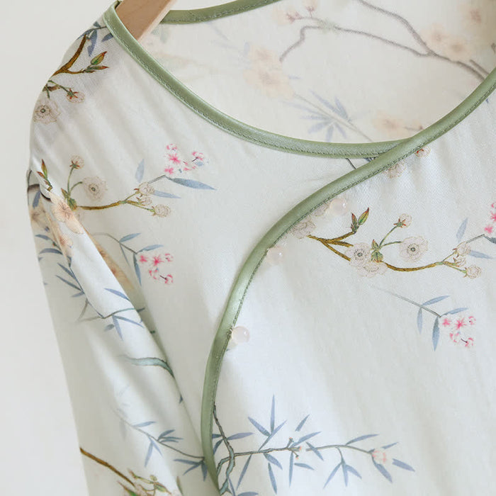 Ownkoti Double Layer Gauze Rural Comfy Nightwear