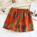 Ownkoti Double Layered Gauze Summer Pajama Shorts - Orange - XL - image 0