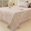 Ownkoti Elegant Botanical Print Cotton Coverlet