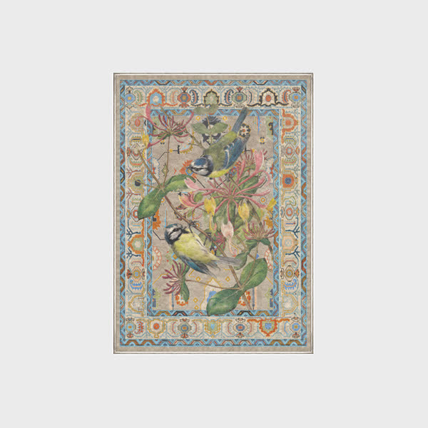 Ownkoti Floral Bird Water Resistant Washable Area Rug - image 4