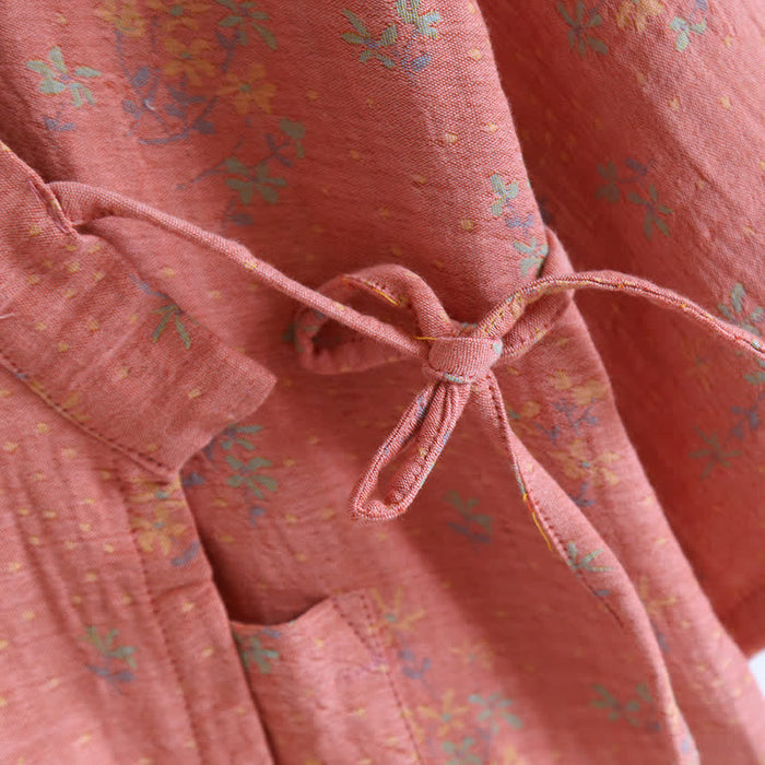 Ownkoti Floral Cotton Comfy Loose Bathrobe Pajama