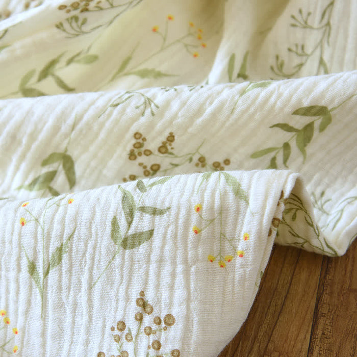 Ownkoti Floral Cotton Double Gauze Pajama Set
