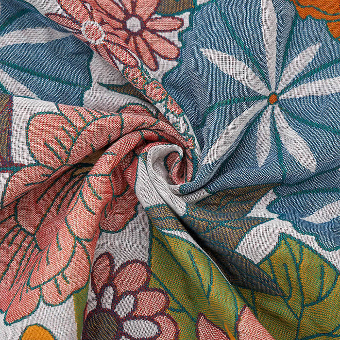 Ownkoti Floral Cotton Gauze Quick-drying Bath Towel