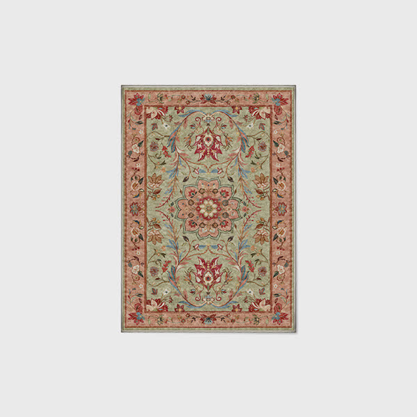Floral Ethnic Foldable Anti-slip Area Rug - 60" x 96" - image 2