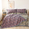 Ownkoti Floral Jacquard Cotton Gauze Reversible Quilt
