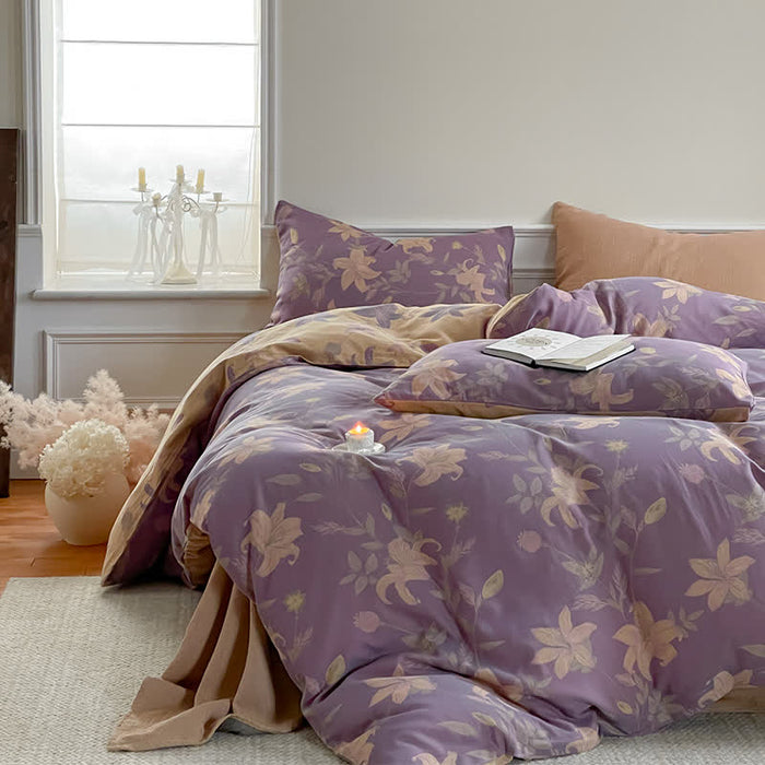 Ownkoti Floral Lily Cotton Gauze Bedding Set - image 3