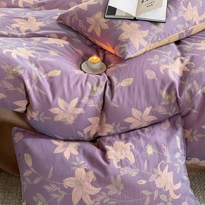 Ownkoti Floral Lily Cotton Gauze Bedding Set - image 5