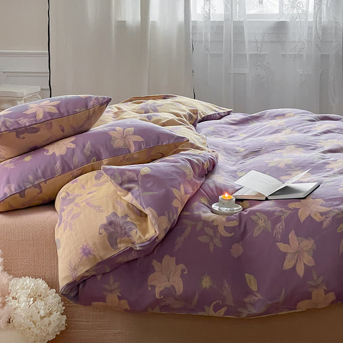 Ownkoti Floral Lily Cotton Gauze Bedding Set - image 7