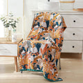 Flower Bird Cotton Towel Reversible Beach Towel Bath Towel