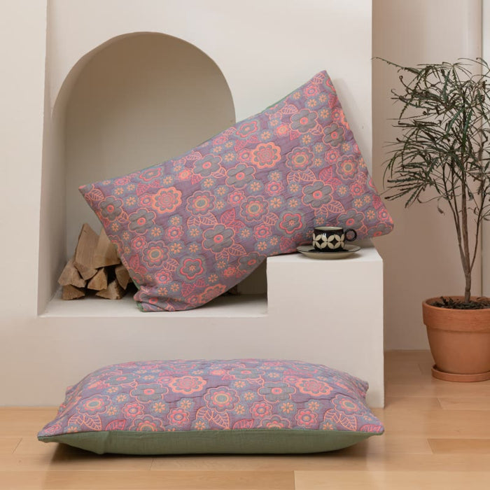 Purple & Pink / 2PCS Pillowcases / 19" × 29"