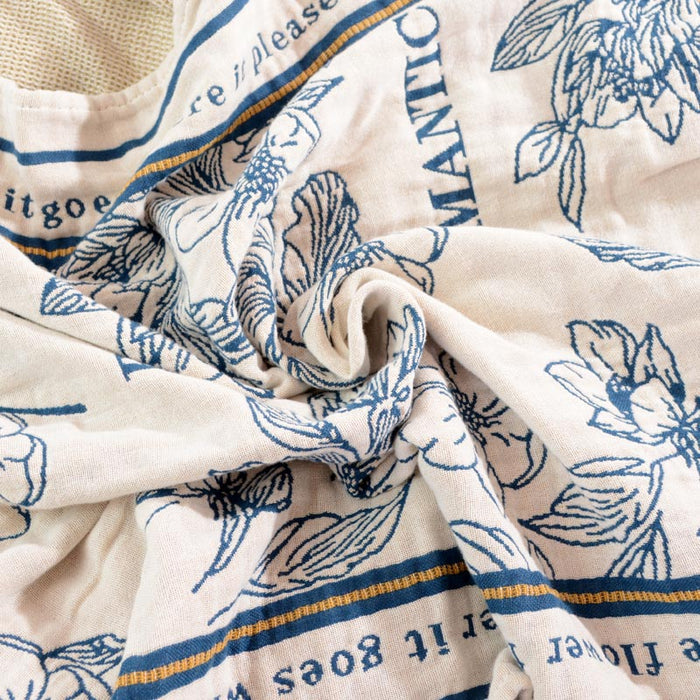 Flower Mixed Color Reversible Bath Towel