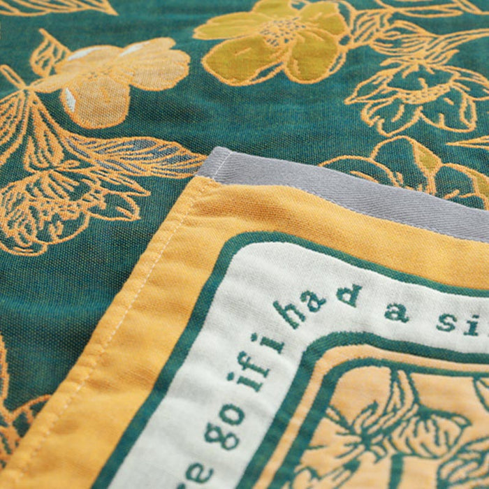 Flower Mixed Color Reversible Bath Towel