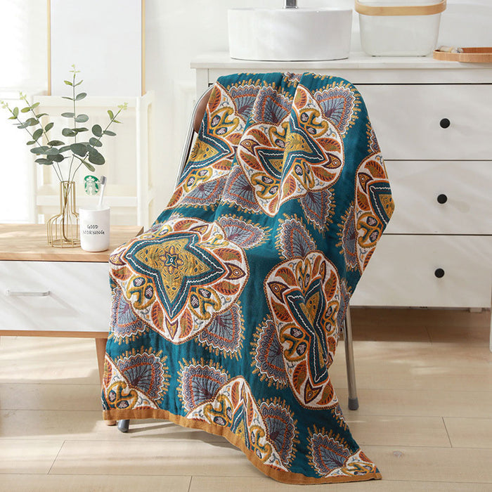 Ownkoti Flower Soft Towel Double-Side Beach Towel - image 1