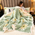Ownkoti Flower Thick Soft Fluffy Throw Blanket