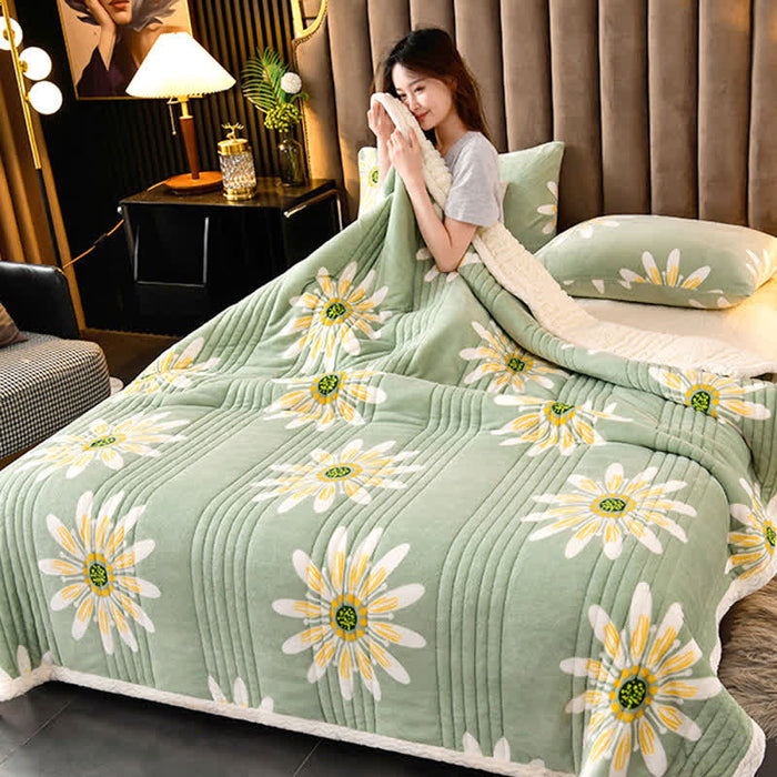 Ownkoti Flower Thick Soft Fluffy Throw Blanket