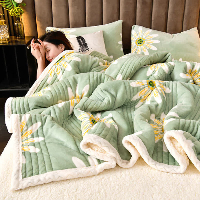 Ownkoti Flower Thick Soft Fluffy Throw Blanket