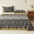 Ownkoti Ginkgo Reversible Cotton Gauze Jacquard Bedspread - Dark Grey - 2PCS Pillowcases - 40" x 20" - image 0