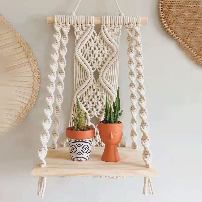 Hand Woven Cotton Tapestry Plant Holder