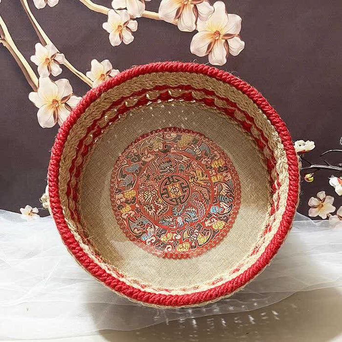 Ownkoti Handmade Hemp Rope Tabletop Storage Basket - image 1