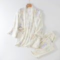Ownkoti Hydrangea Print Cotton Gauze Japanese Pajamas