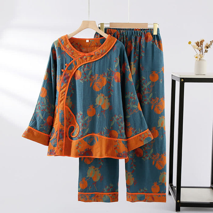 Dark Blue & Orange / M