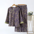 Ownkoti Jacquard Vintage Pure Cotton Loungewear Set