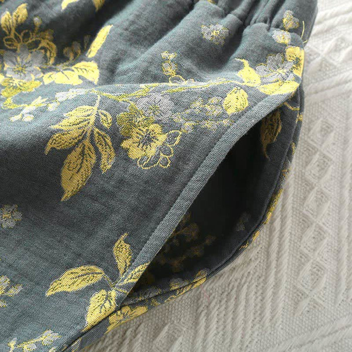Ownkoti Jacquard Vintage Pure Cotton Loungewear Set