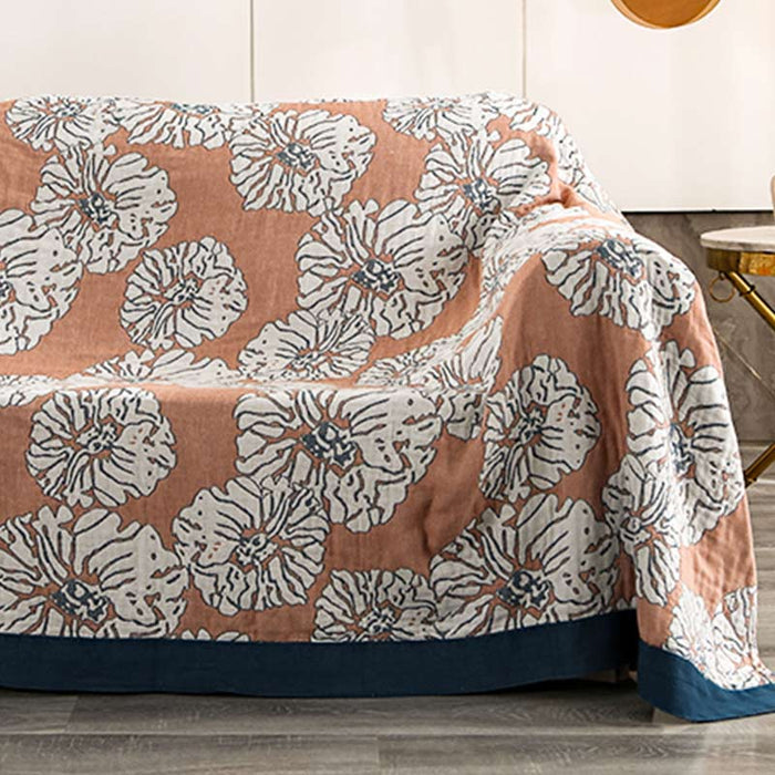 Ownkoti Lightweight Peony Cotton  Reversible Blanket - image 1