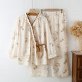 Ownkoti Long Sleeve Cotton Gauze Pajama Set - XL - image 0