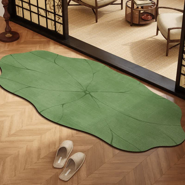 Ownkoti Lotus Leaf Diatom Mud Anti-slip Bath Mat - 16" x 47" - image 1