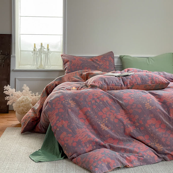 Ownkoti Lotus Pond Cotton Gauze Bedding Set (4PCS) - image 6