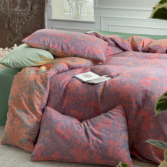 Ownkoti Lotus Pond Cotton Gauze Bedding Set (4PCS) - image 7