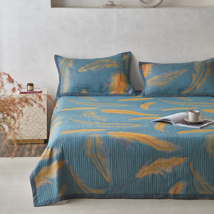 Ownkoti Luxurious Feather Cotton Gauze Breathable Quilt