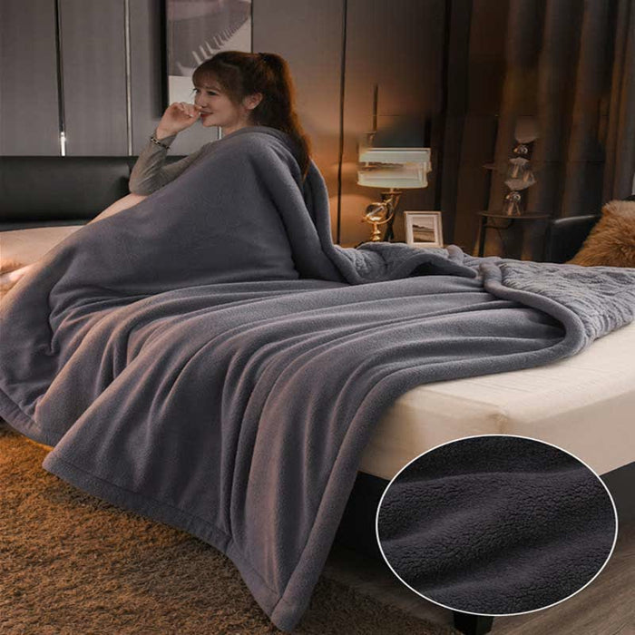 Ownkoti Luxurious Thick Warm Fleece Throw Blanket