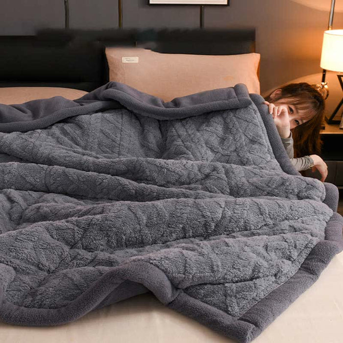 Ownkoti Luxurious Thick Warm Fleece Throw Blanket
