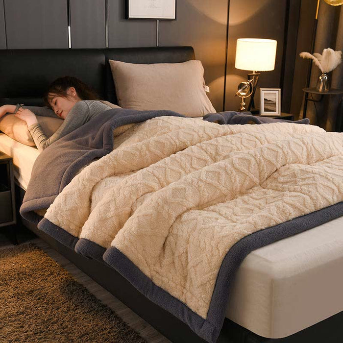 Ownkoti Luxurious Thick Warm Fleece Throw Blanket