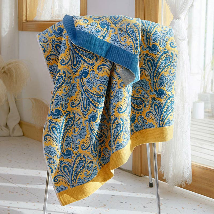 Mixed Color Reversible Gauze Bath Towel