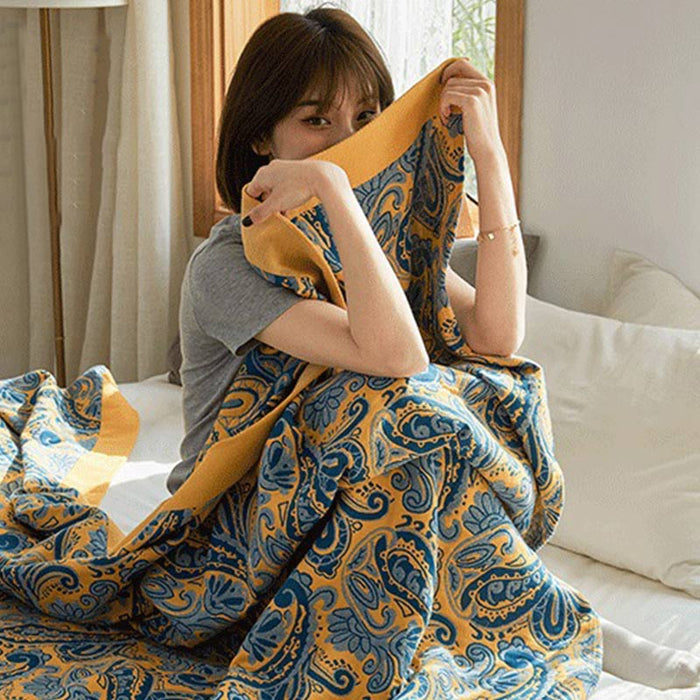 Mixed Color Reversible Gauze Bath Towel