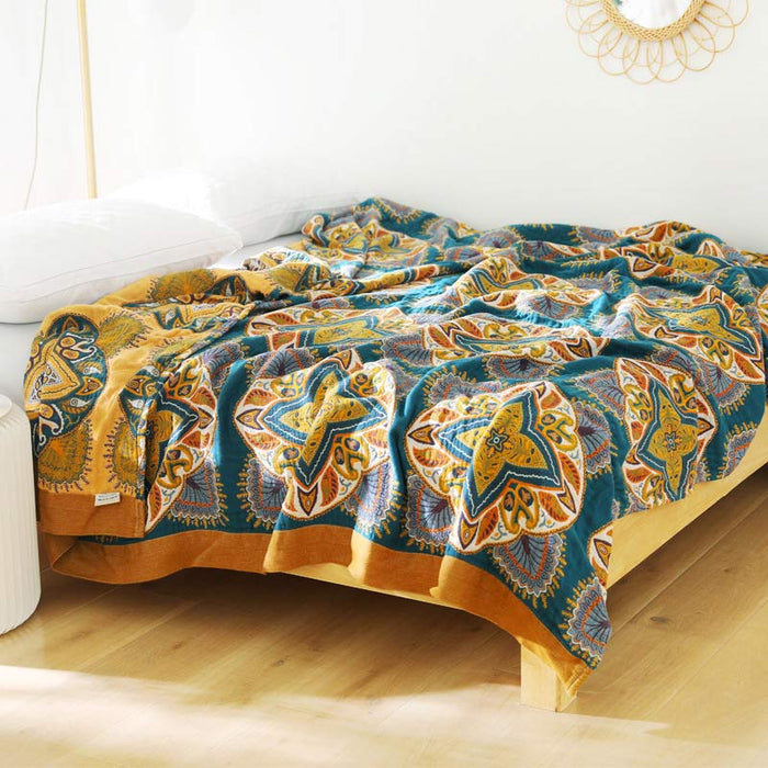Ownkoti Multicolor Cotton Reversible Design Lightweight Quilt - image 7