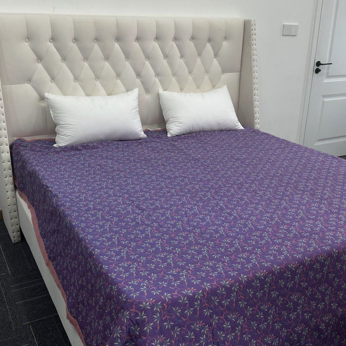 Ownkoti Organic Pure Cotton Reversible Floral Quilt