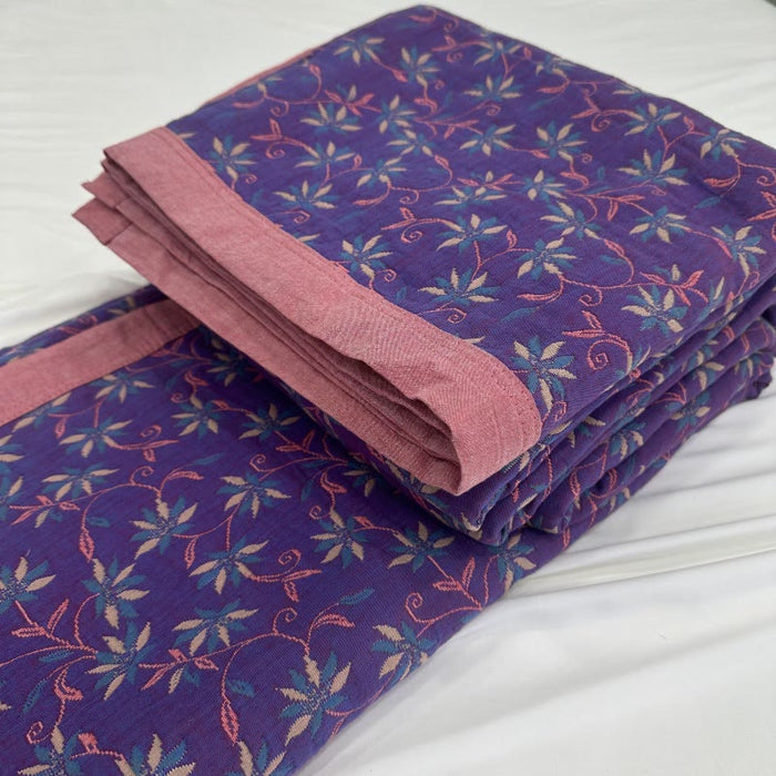 Ownkoti Organic Pure Cotton Reversible Floral Quilt